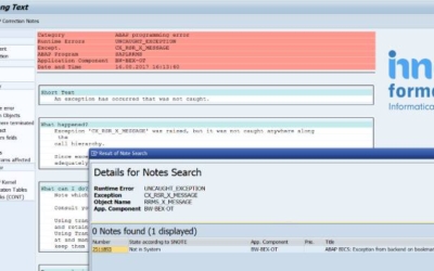 Errori DUMP in SAP