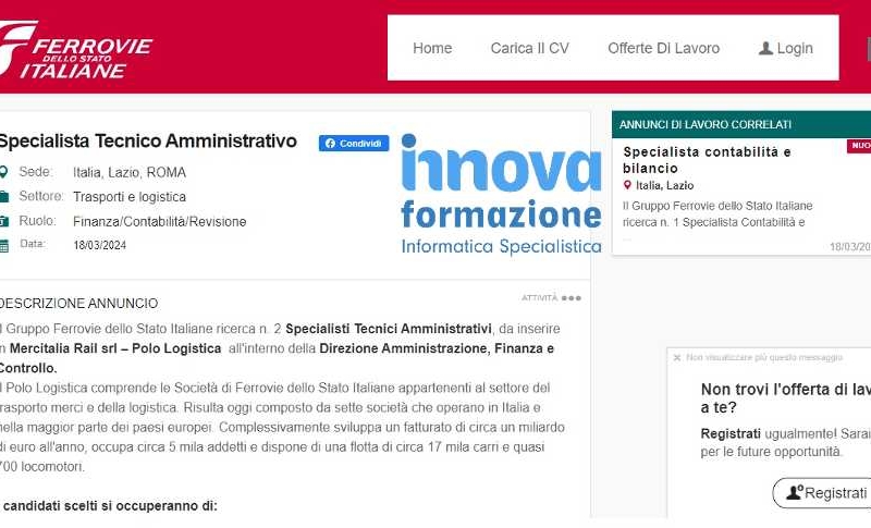 Ferrovie dello Stato lavoro