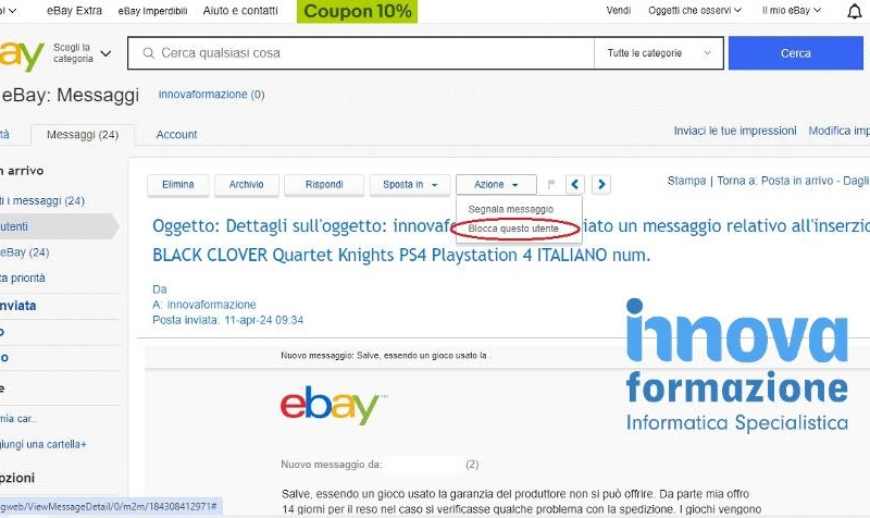 Bloccare Utente eBay