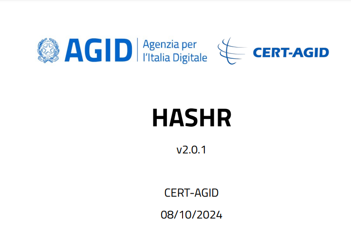 HASHR tool sicurezza AGID
