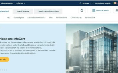 Infocert hackeraggio dati