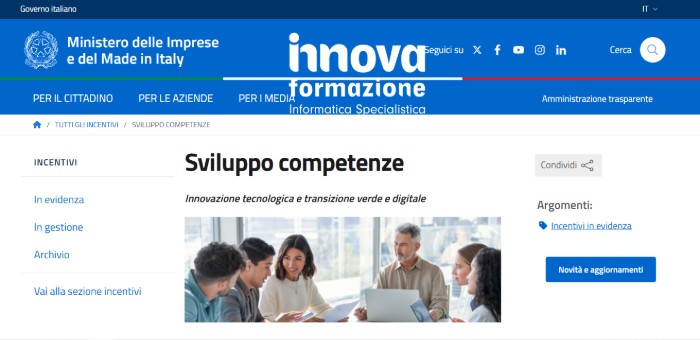 Corsi IT Finanziati Governo