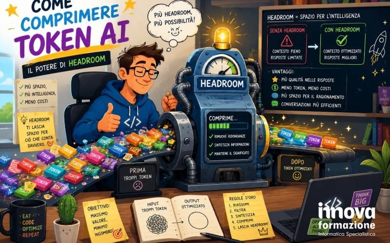 Come comprimere token AI